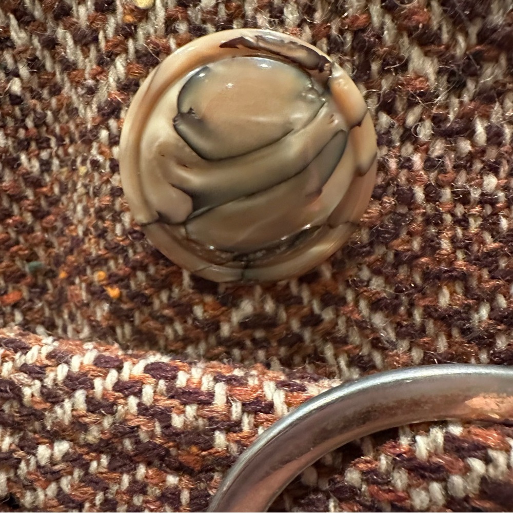 Vintage Custom Tailored Handmade Herringbone Tweed Double Breasted Coat - Picture 5 of 14